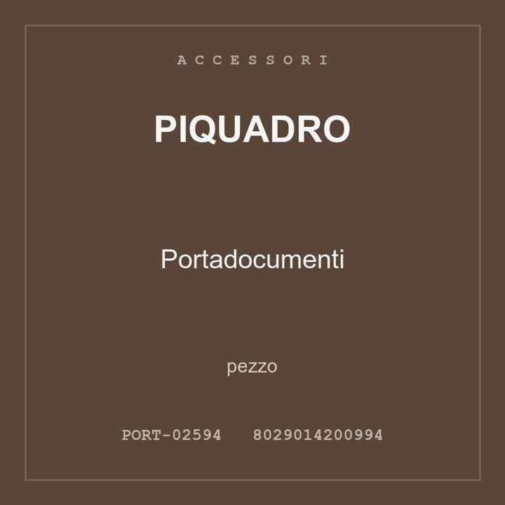 Piquadro Portadocumenti — pezzo singolo