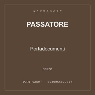 Passatore Portadocumenti — conf. 8 pz