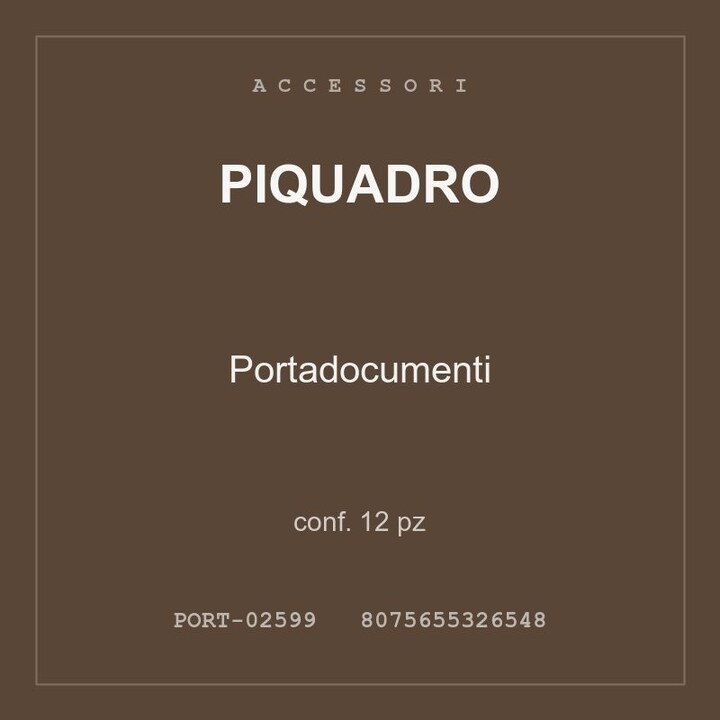 Piquadro Portadocumenti — conf. 15 pz