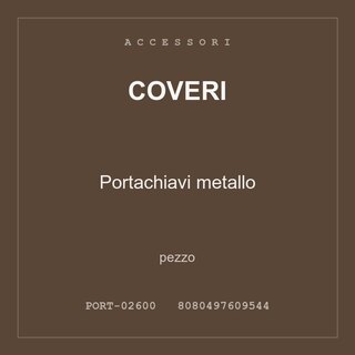 Coveri Portachiavi metallo — conf. 8 pz