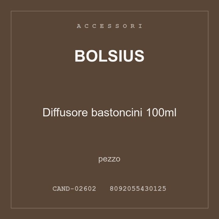 Bolsius Diffusore bastoncini 100ml — conf. 2 pz