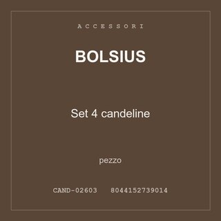 Bolsius Set 4 candeline — pezzo
