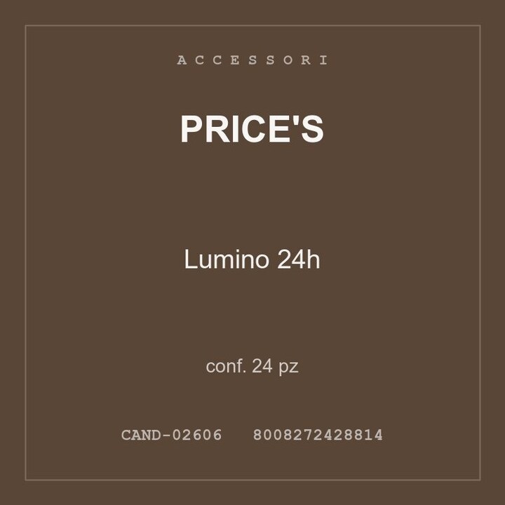Price's Lumino 24h — conf. 24 pz