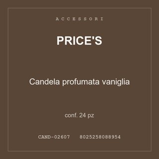 Price's Candela profumata vaniglia — conf. 24 pz