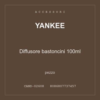 Yankee Diffusore bastoncini 100ml — pezzo