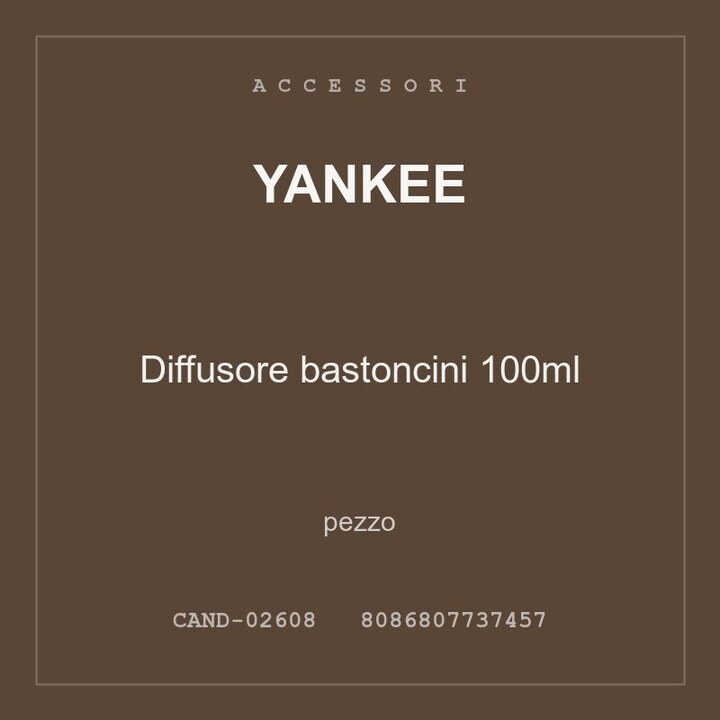 Yankee Diffusore bastoncini 100ml — pezzo