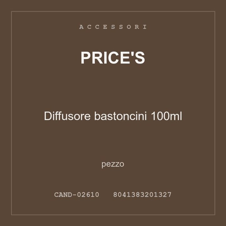 Price's Diffusore bastoncini 100ml — conf. 2 pz