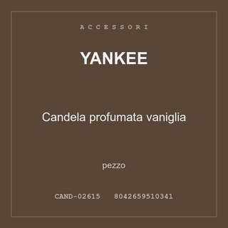 Yankee Candela profumata vaniglia — pezzo