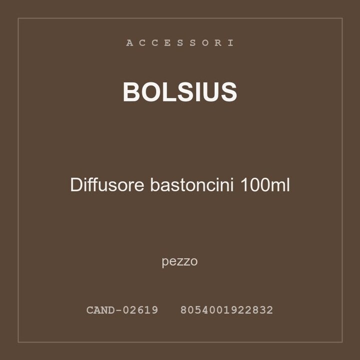 Bolsius Diffusore bastoncini 100ml — conf. 3 pz
