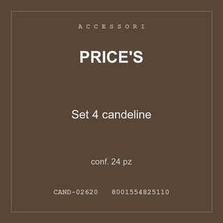 Price's Set 4 candeline — conf. 24 pz