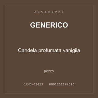 Generico Candela profumata vaniglia — pezzo