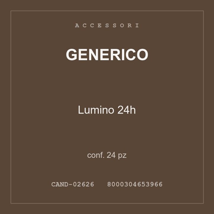 Generico Lumino 24h — conf. 12 pz