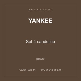Yankee Set 4 candeline — pezzo