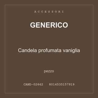 Generico Candela profumata vaniglia — conf. 2 pz