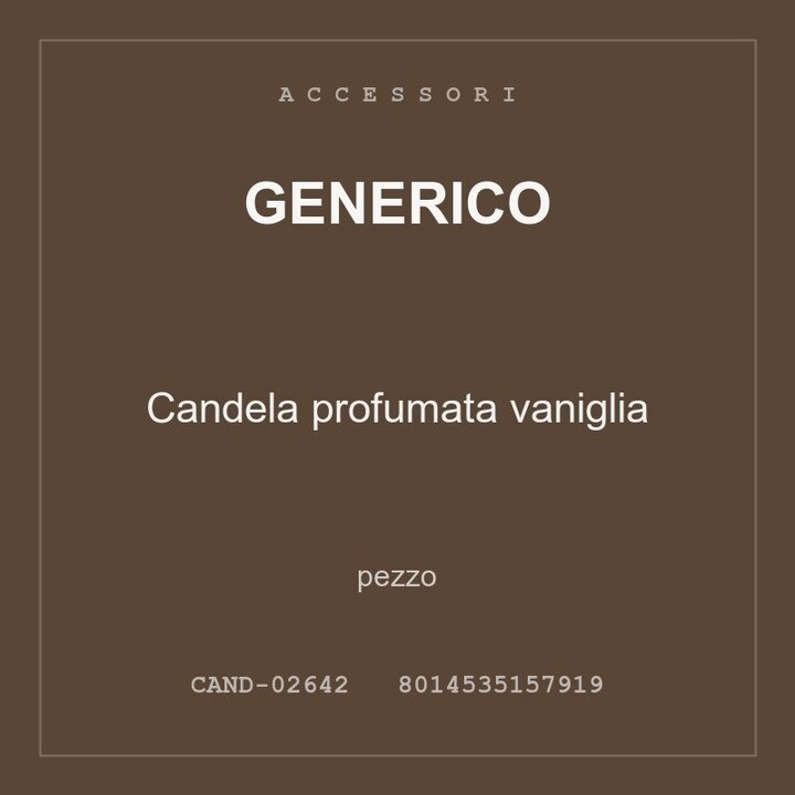 Generico Candela profumata vaniglia — conf. 2 pz