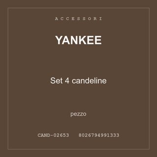 Yankee Set 4 candeline — conf. 3 pz