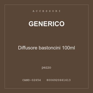 Generico Diffusore bastoncini 100ml — conf. 2 pz