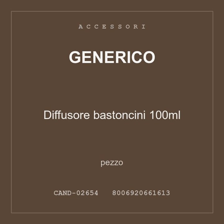 Generico Diffusore bastoncini 100ml — conf. 2 pz