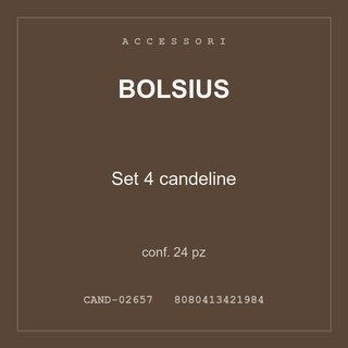 Bolsius Set 4 candeline — conf. 24 pz