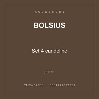 Bolsius Set 4 candeline — conf. 4 pz