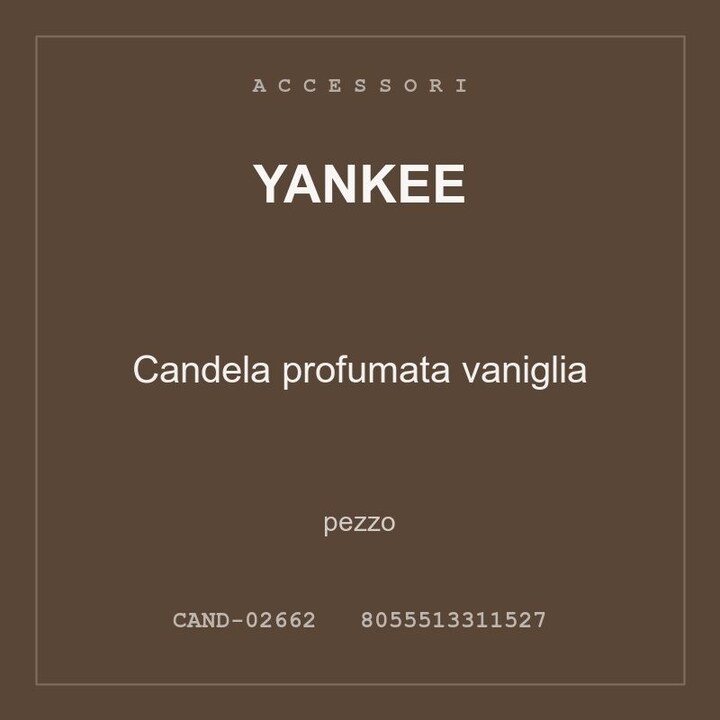 Yankee Candela profumata vaniglia — conf. 3 pz