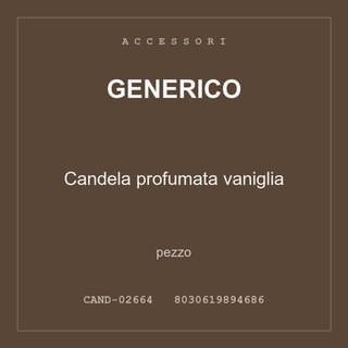 Generico Candela profumata vaniglia — conf. 3 pz