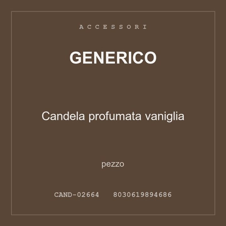 Generico Candela profumata vaniglia — conf. 3 pz