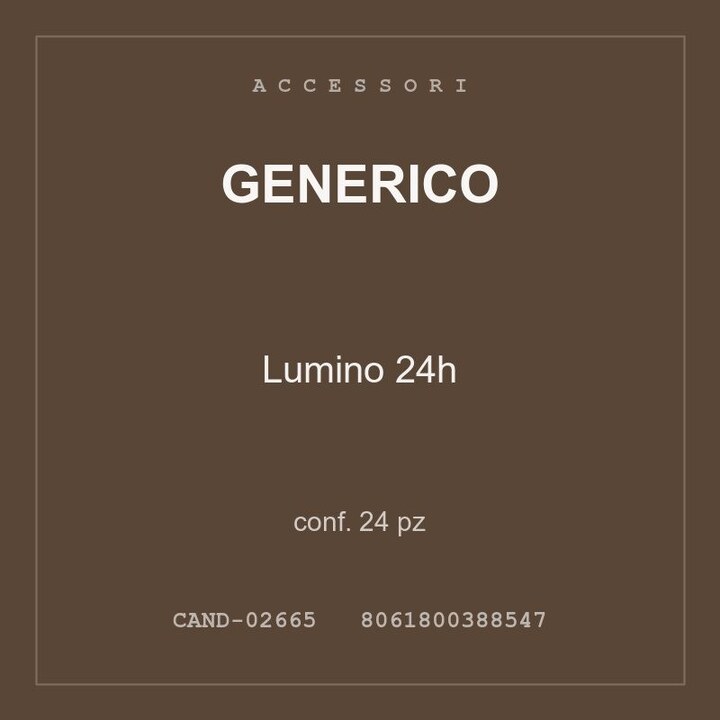 Generico Lumino 24h — conf. 50 pz