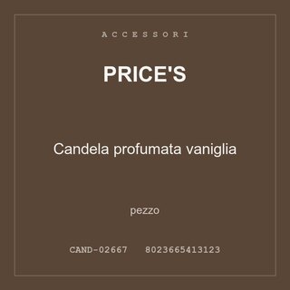 Price's Candela profumata vaniglia — conf. 2 pz