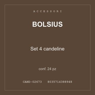 Bolsius Set 4 candeline — conf. 70 pz