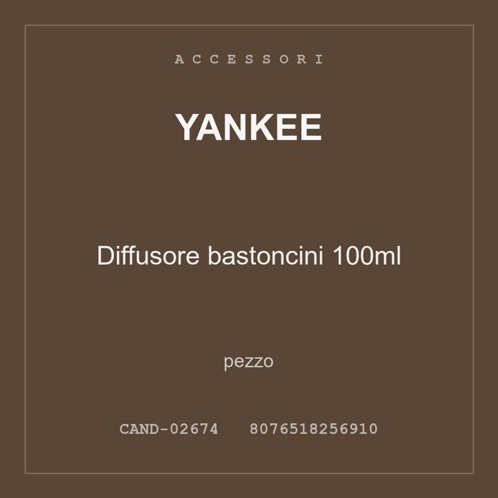 Yankee Diffusore bastoncini 100ml — conf. 8 pz