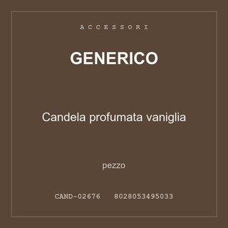 Generico Candela profumata vaniglia — conf. 4 pz