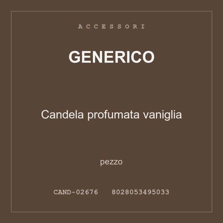 Generico Candela profumata vaniglia — conf. 4 pz