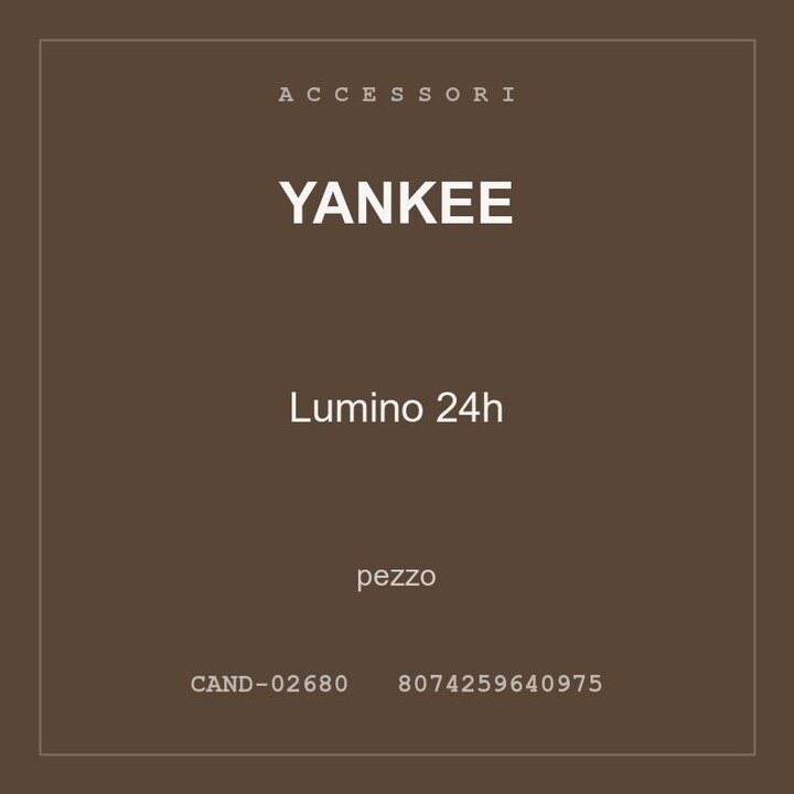 Yankee Lumino 24h — conf. 4 pz