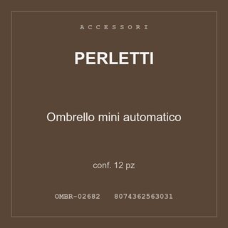 Perletti Ombrello mini automatico — conf. 12 pz