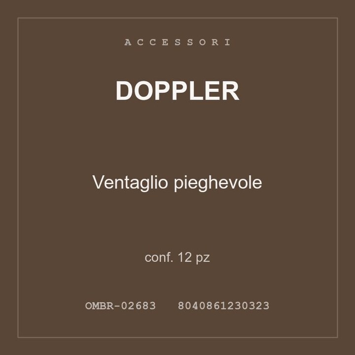 Doppler Ventaglio pieghevole — conf. 12 pz
