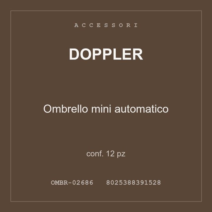 Doppler Ombrello mini automatico — conf. 12 pz