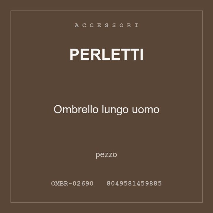 Perletti Ombrello lungo uomo — pezzo