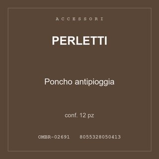 Perletti Poncho antipioggia — conf. 6 pz