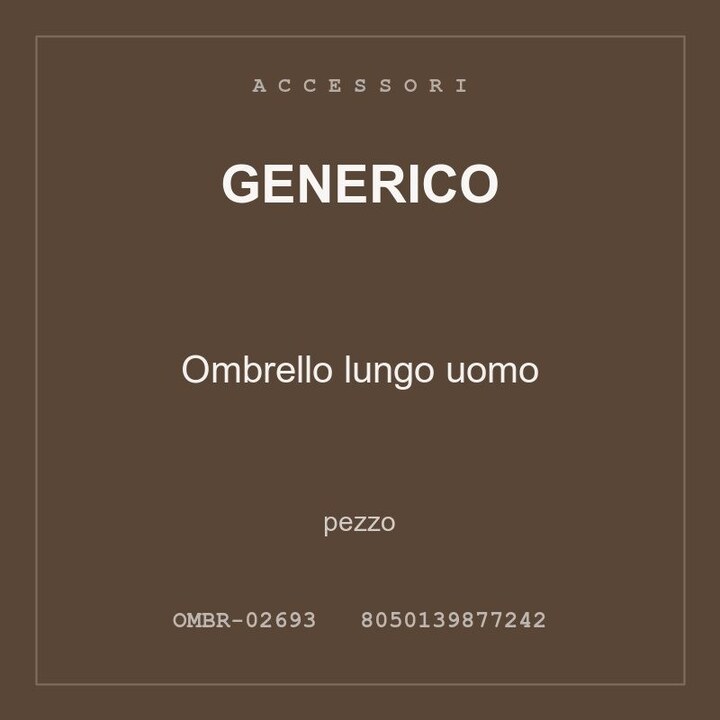 Generico Ombrello lungo uomo — pezzo