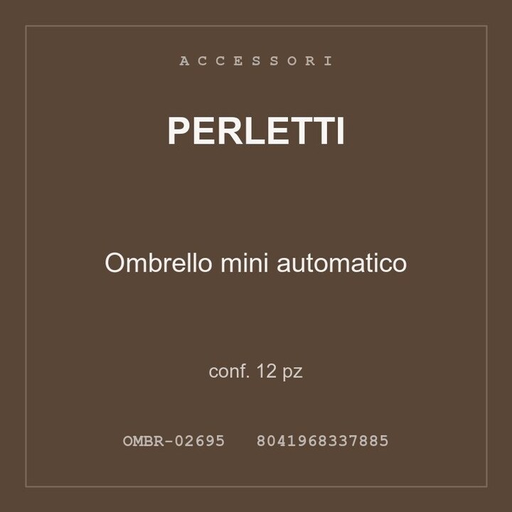 Perletti Ombrello mini automatico — conf. 25 pz