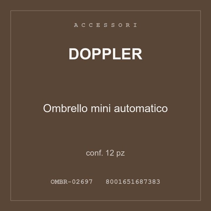 Doppler Ombrello mini automatico — conf. 6 pz