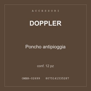 Doppler Poncho antipioggia — conf. 12 pz