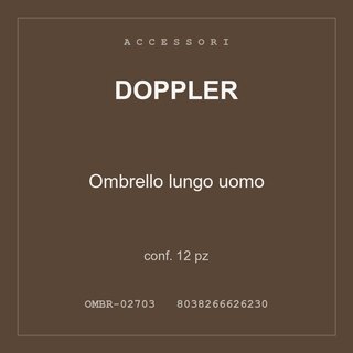 Doppler Ombrello lungo uomo — conf. 12 pz