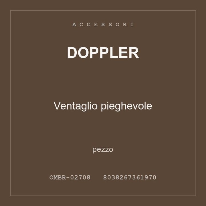 Doppler Ventaglio pieghevole — pezzo