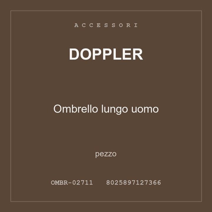 Doppler Ombrello lungo uomo — conf. 2 pz