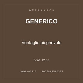 Generico Ventaglio pieghevole — conf. 6 pz