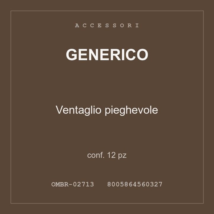Generico Ventaglio pieghevole — conf. 6 pz