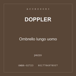 Doppler Ombrello lungo uomo — conf. 3 pz