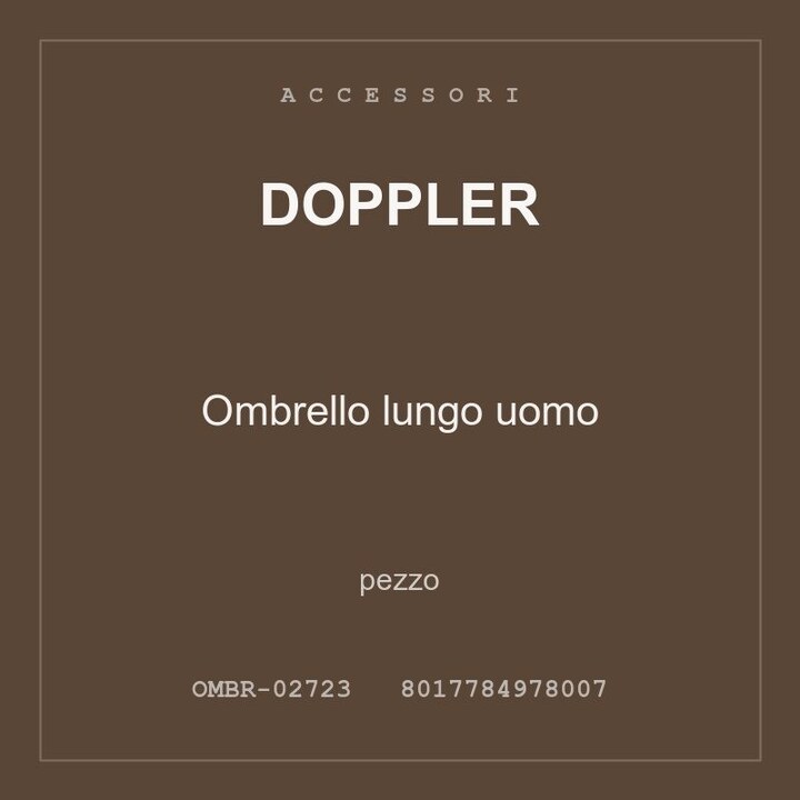Doppler Ombrello lungo uomo — conf. 3 pz